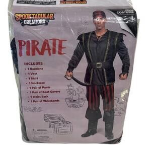 SpookTacular Creations Pirate Halloween Costume Men’s  Size Large